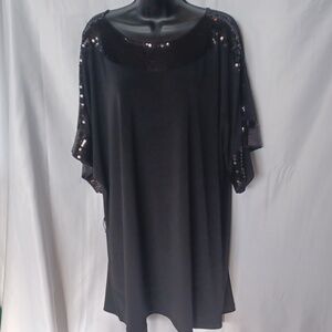 Elle Black sequined mini dress